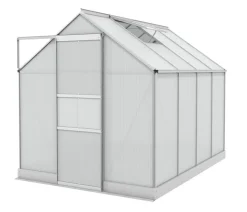 Vitavia Gewächshaus Pontos 5000 HKP 4 mm, inkl. Stahlfundamentrahmen, ca. B195/H207/T261 cm