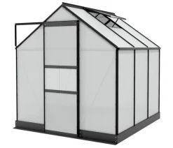 Vitavia Gewächshaus Pontos 3800 HKP 4 mm, inkl. Stahlfundamentrahmen, ca. B195/H199/T207 cm