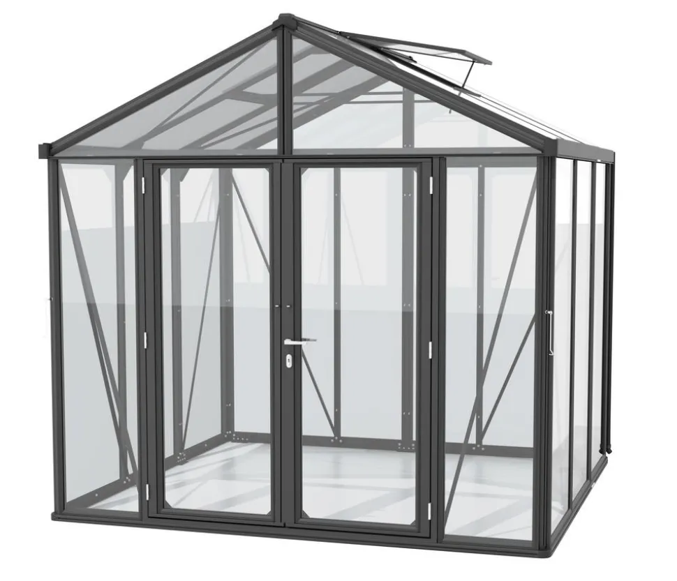 Vitavia Gewächshaus Poseidon 6200 ESG/HKP, ca. B258/H250/T242 cm