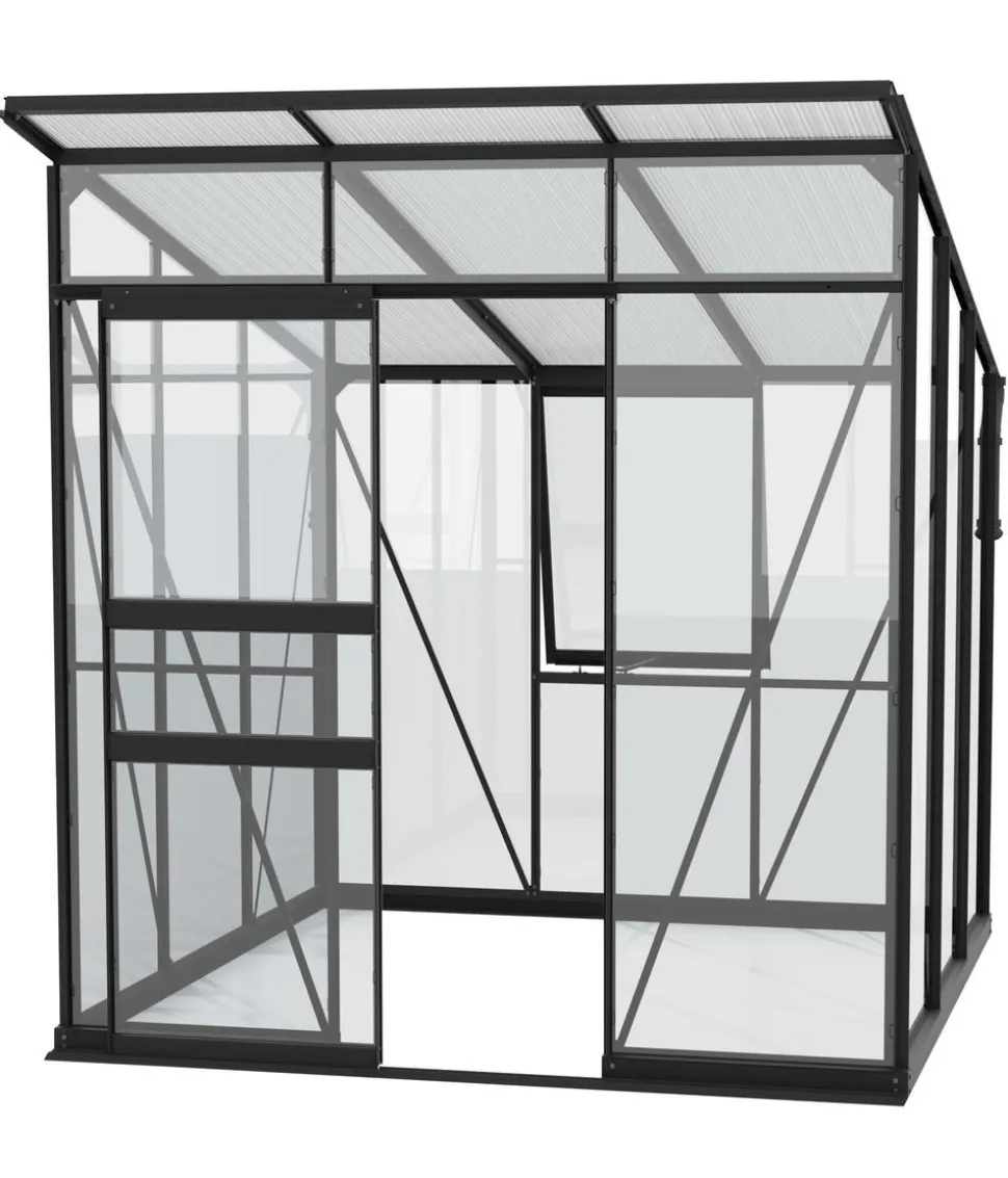 Vitavia Gewächshaus Prisma 4450 ESG/HKP, inkl. Stahlfundamentrahmen