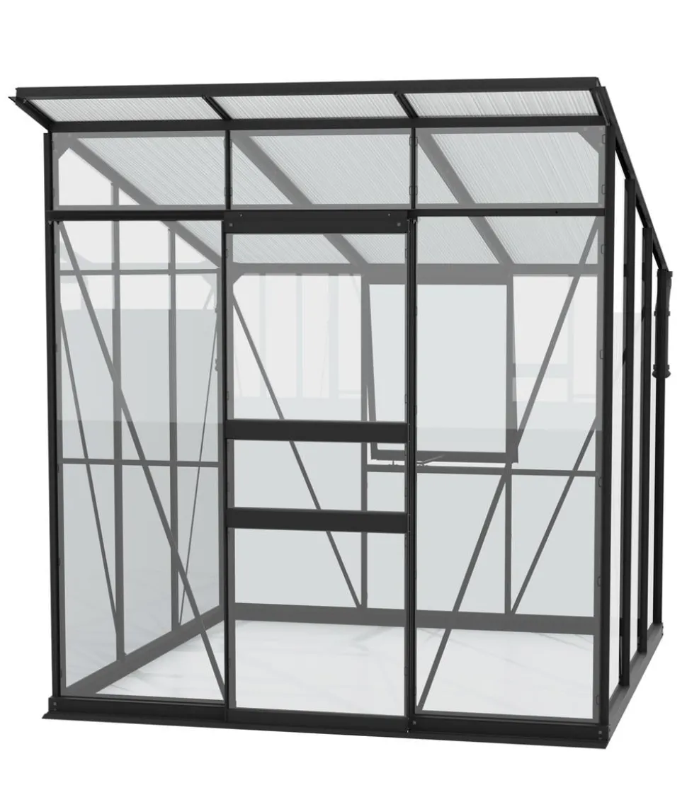 Vitavia Gewächshaus Prisma 4450 ESG/HKP, inkl. Stahlfundamentrahmen