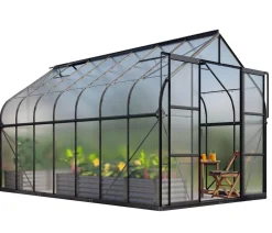 Vitavia Gewächshaus Saturn 11500 HKP, inkl. Stahlfundamentrahmen, ca. B264/H255/T445 cm
