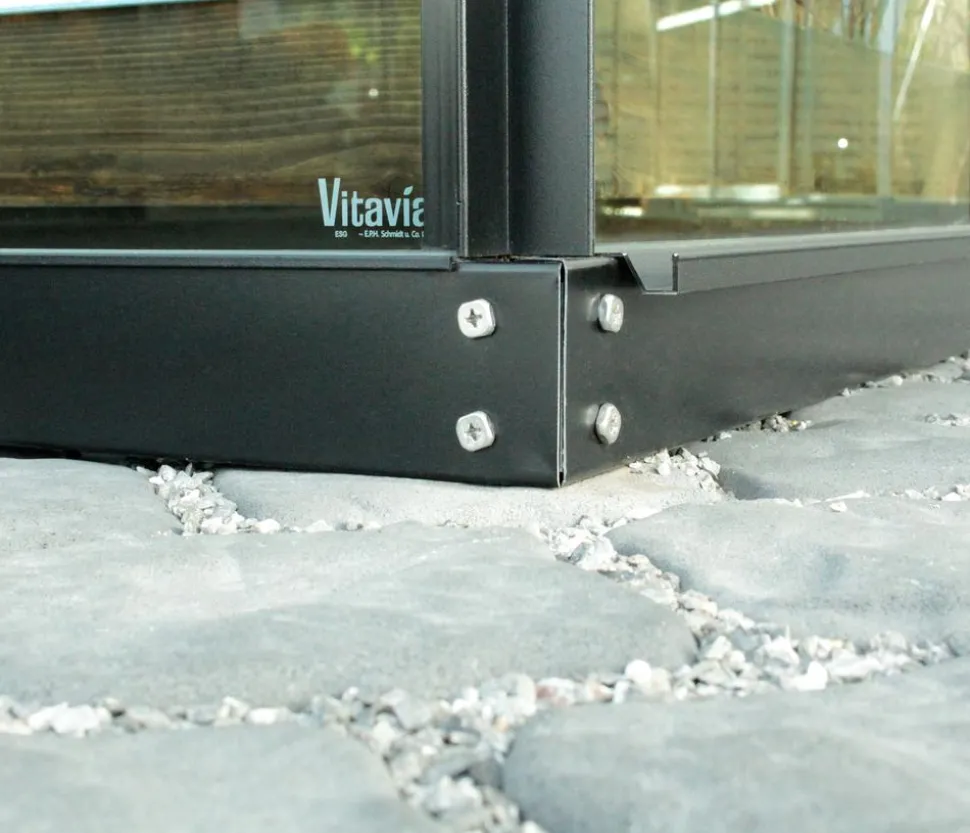 Vitavia Orangerie Minerva ESG, inkl. Stahlfundamentrahmen, ca. B383/H254/T383 cm