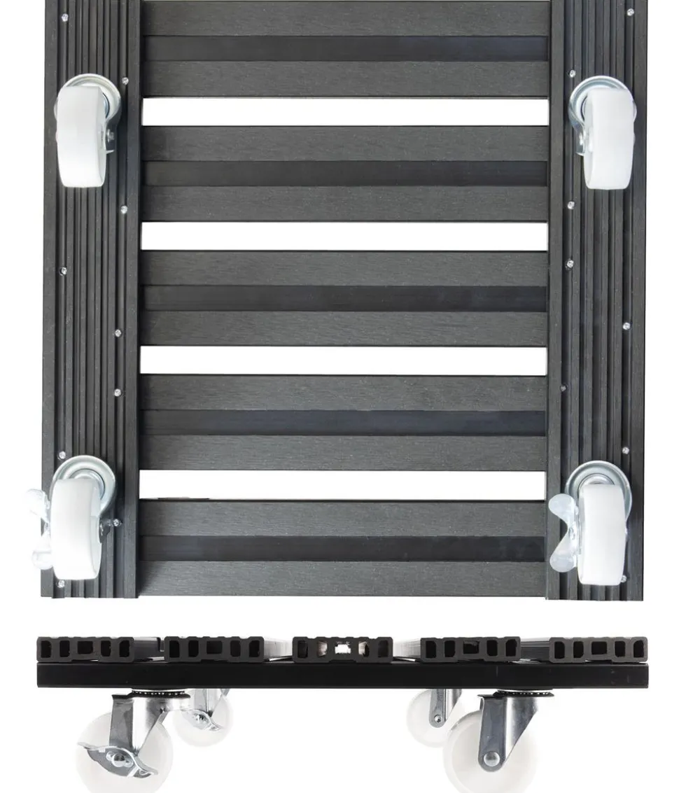 Wagner WPC-Pflanzenroller, anthrazit, ca. B38/H11/T38 cm