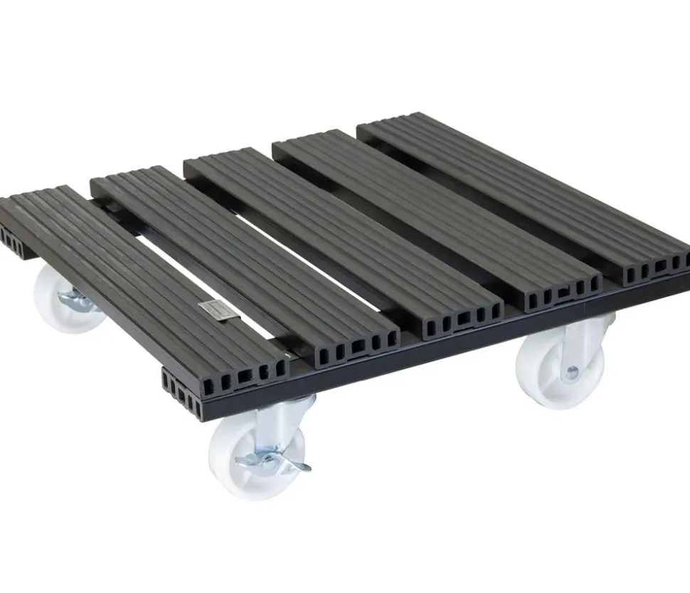 Wagner WPC-Pflanzenroller, anthrazit, ca. B38/H11/T38 cm