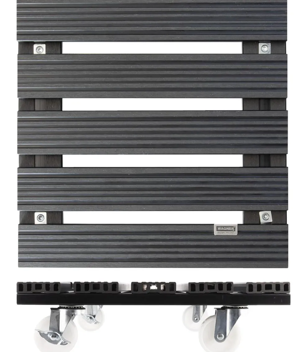 Wagner WPC-Pflanzenroller, anthrazit, ca. B38/H11/T38 cm