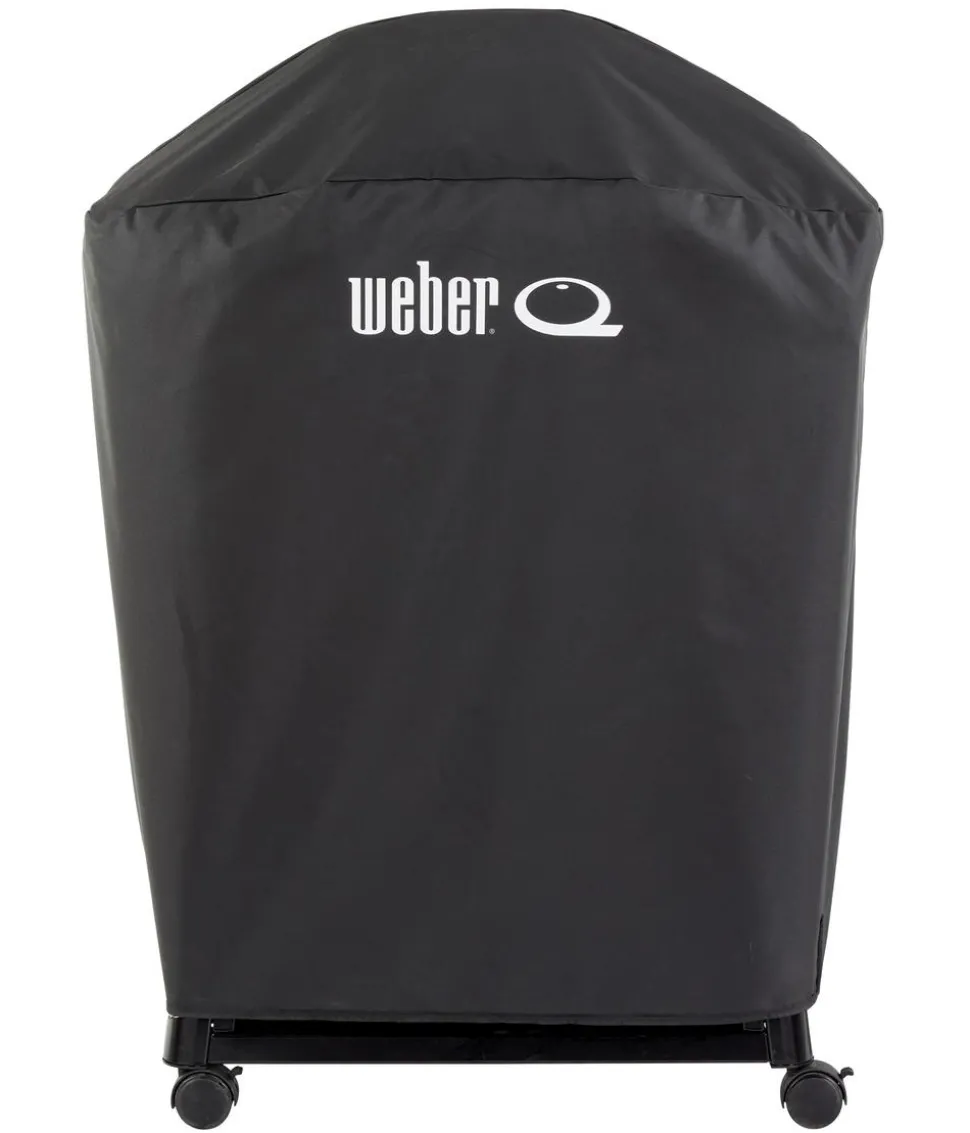Weber Abdeckhaube Premium für Q1000 und 2000N-Serie mit Stand/Rollwagen, ca. B77/H40/T52 cm