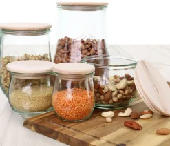 WECK® Sturzglas, inkl. Holzdeckel und Schäufelchen, 500 ml