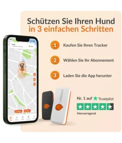 Weenect XS GPS-Tracker für Hunde, ca. B6,05/H2,45/T1,5 cm
