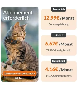 Weenect XS GPS-Tracker für Katzen, ca. B6,05/H2,45/T1,5 cm
