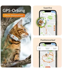 Weenect XS GPS-Tracker für Katzen, ca. B6,05/H2,45/T1,5 cm