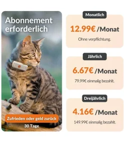 Weenect XS GPS-Tracker für Katzen, ca. B6,05/H2,45/T1,5 cm
