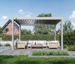 Weide Classic Pergola 3x3,6 Alu-Stahl, ca. B360/H255/T300 cm