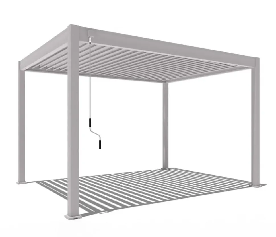 Weide Classic Pergola 3x4 Alu-Stahl, ca. B400/H255/T300 cm