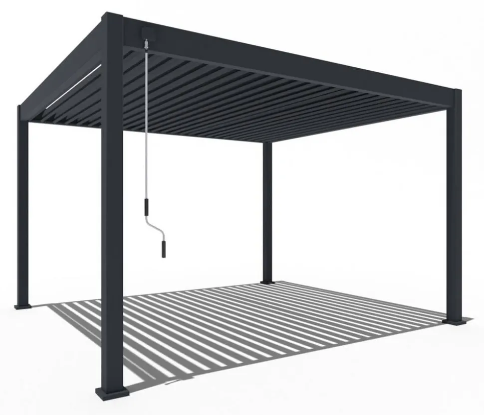 Weide Deluxe Pergola Voll-Alu, ca. B720/H255/T360 cm