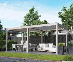 Weide Deluxe Pergola Voll-Alu, ca. B600/H255/T300 cm