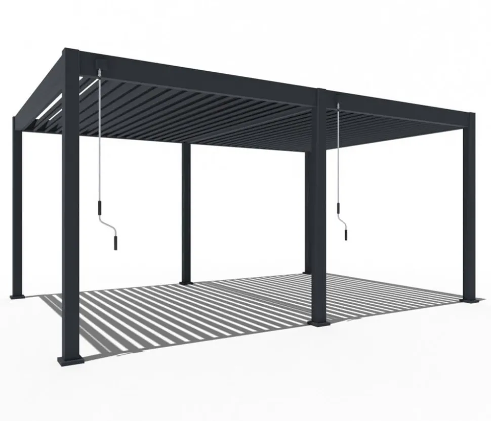 Weide Deluxe Pergola Voll-Alu, ca. B530/H255/T360 cm