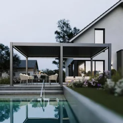 Weide Pergola LED E-Deluxe Plus 4x6, ca. B600/H255/T400 cm