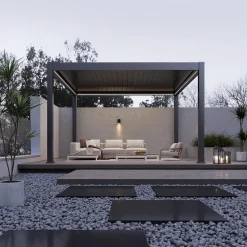 Weide Pergola LED E-Deluxe Plus 4x4, ca. B400/H255/T400 cm