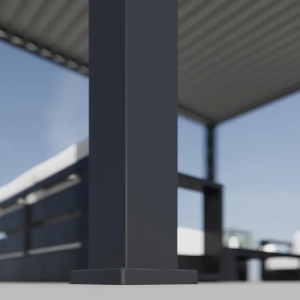 Weide Pergola LED E-Deluxe Plus 8x4, ca. B800/H255/T400 cm