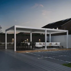 Weide Pergola LED E-Deluxe Plus 4x8, ca. B800/H255/T400 cm