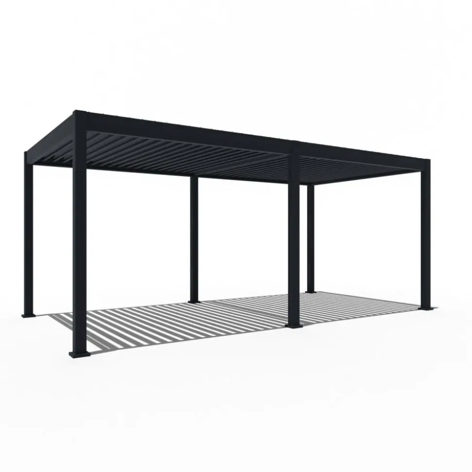 Weide Pergola LED E-Deluxe 3x6, ca. B600/H255/T300 cm