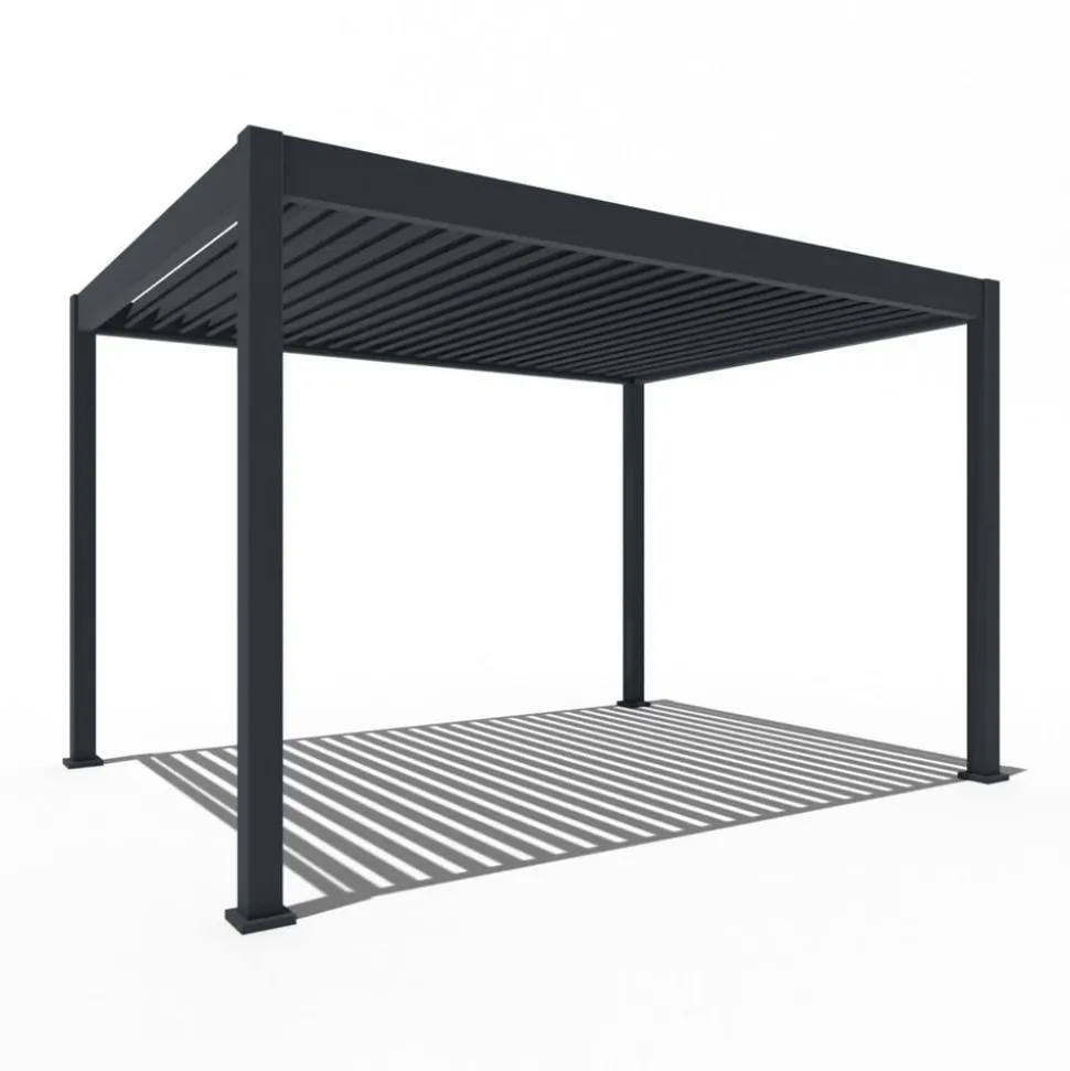Weide Pergola LED E-Deluxe 3x4, ca. B400/H255/T300 cm