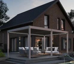 Weide Pergola LED E-Deluxe 3,6x5,3, ca. B530/H255/T360 cm