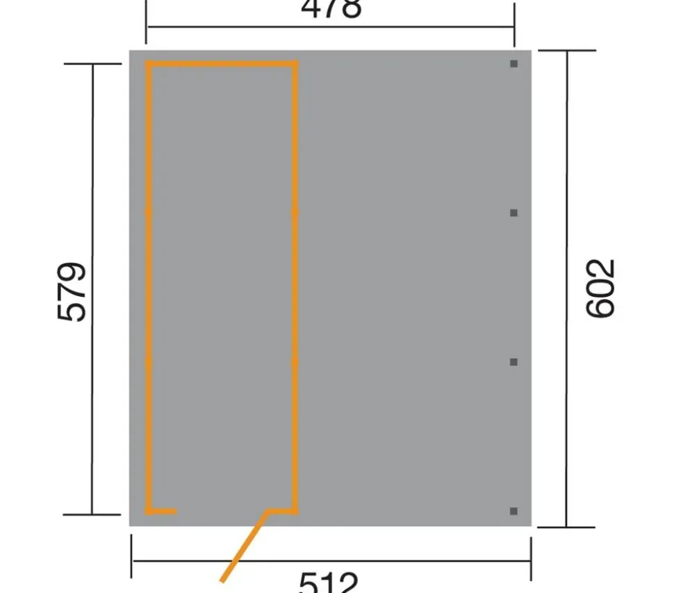 Weka Carport 607 Gr.1