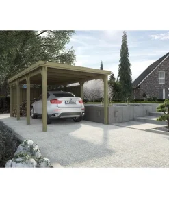 Weka Carport 617, mit Stahldach