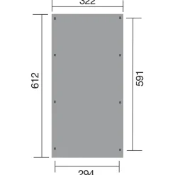Weka Carport 617, ohne Dacheindeckung