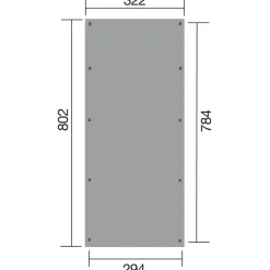 Weka Carport 617, ohne Dacheindeckung