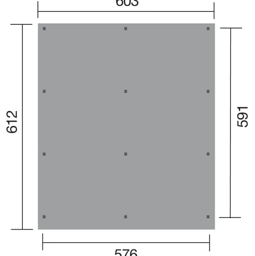 Weka Doppelcarport 618, mit Stahldach
