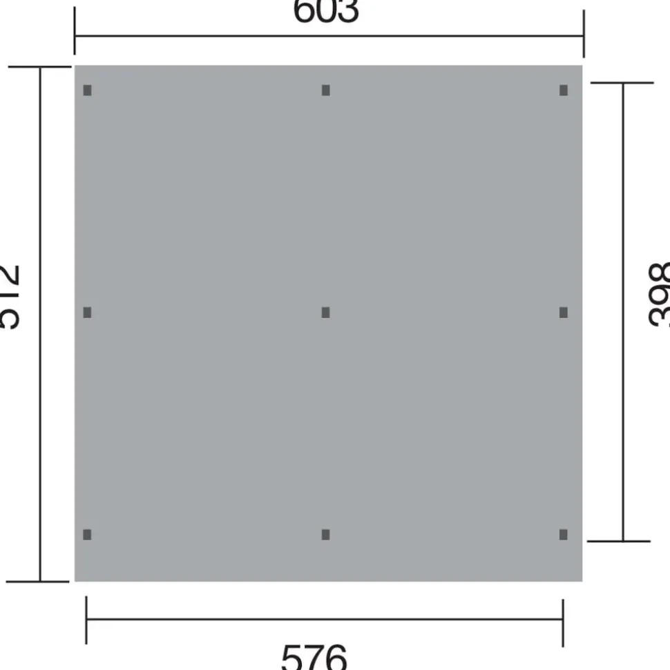 Weka Doppelcarport 618, mit Stahldach