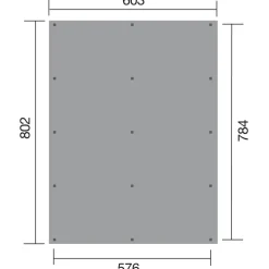Weka Doppelcarport 618, mit Stahldach