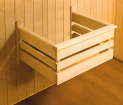 Weka Ecksauna Kiruna mit Glastür, inkl. Ofen