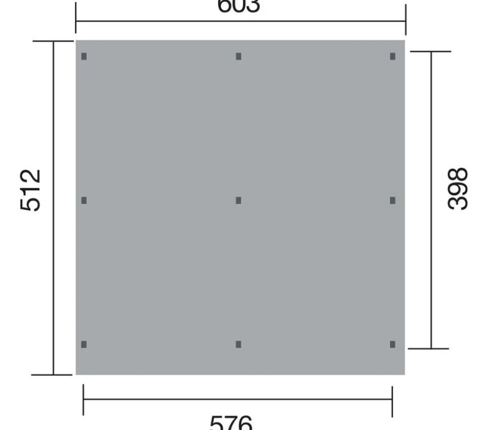 Weka Flachdach-Doppelcarport 618