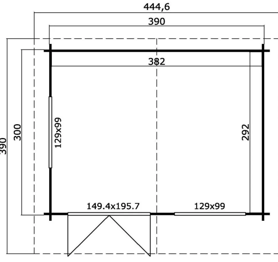 Weka Gartenhaus 401