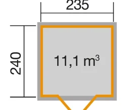 Weka Gartenhaus 219