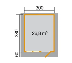 Weka Gartenhaus 139 A