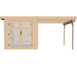 Weka Gartenhaus 321 + 230 cm Anbau