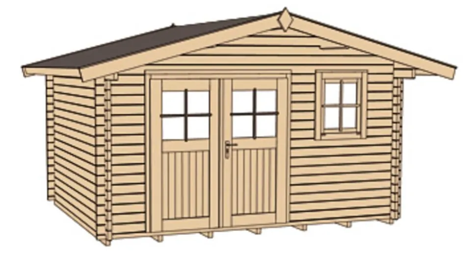 Weka Gartenhaus 109 Gr. 1, ca. B420/H266/T324 cm