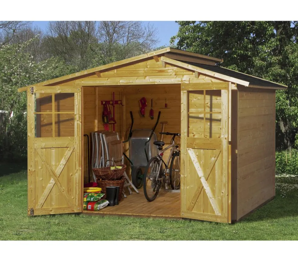 Weka Gartenhaus 323 Gr.3, ca. B330/H232/T217 cm