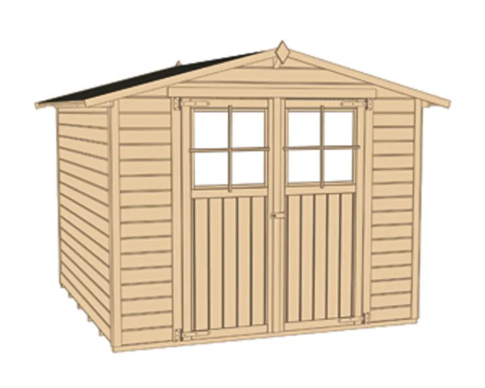 Weka Gartenhaus 316 Gr.1, ca. B240/H221/T171 cm