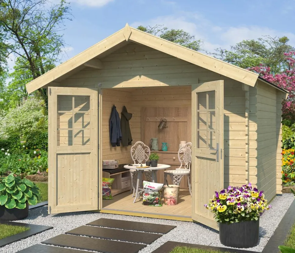 Weka Gartenhaus 209 Gr. 2,5, ca. B333/H261/T310 cm