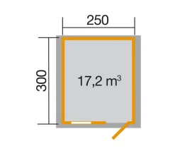 Weka Gartenhaus Premium 28
