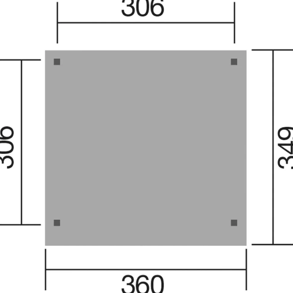Weka Gartenlaube 657 Gr. 2, ca. B349/H230/T360 cm