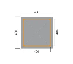 Weka Gartenoase 651 A Gr. 2, ca. B480/H314/T480 cm