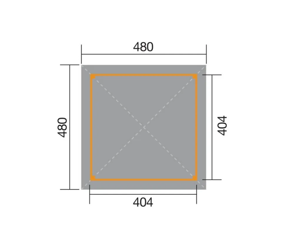 Weka Gartenoase 651 A Gr. 2, ca. B480/H314/T480 cm