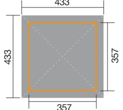 Weka Gartenoase 651 A Gr. 1, ca. B433/H314/T433 cm